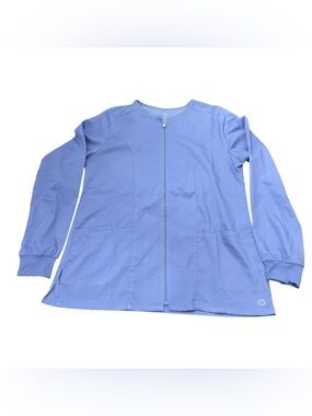 WonderWink Periwinkle Zip-Front Utility Jacket